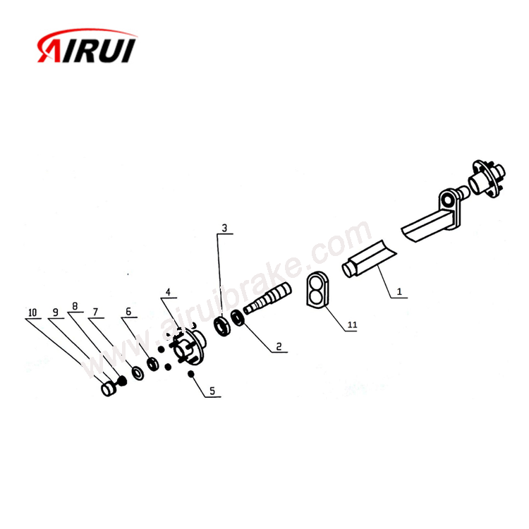 Under-suspension Hub RV axle, trailer axle